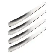 4PCS metal egg spoon Spoons Cocktail Mixing Spoon Jelly Spoon Dessert Tasting