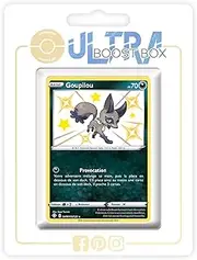 my-booster SWSH045-FR25-UB-SV081 Goupilou (Kleptifux) SV081/SV122 Secret Dazzling Myboost X Epée et Bouclier 4.5 Destinées Radieuses, Box of 10 French Pokémon Cards