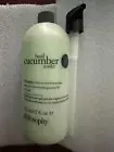 Philosophy Basil Cucumber Shampoo Shower Gel Bubble Bath 32 Oz Pump New Formula