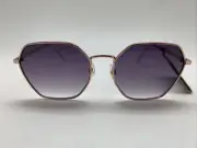 T99.5 Panama Jack 59265FGX650 Gold Geometric Shaped Gray Lens Sunglasses 100% UV