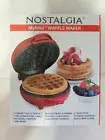 Nostalgia My Mini Waffle Maker Red