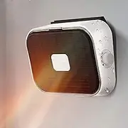 Bathroom Electric Fan Heater Wall Mounted Down Flow with Water Splash Proof Function 2 Heat Settings Ideal for Bathrooms Kitchen Laundry areas 2000W