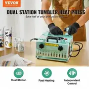 Tumbler Heat Press Machine 2 Station Heaters 11-30oz Mug Press Sublimation