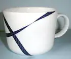 Monique Lhuillier Royal Doulton Ribbons TEA CUP Blue Stripes New No Tag/No Box