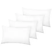 Pillow Cases Queen Size Set of 4, Ultra 30" x 20" (Pack of 4) White (Solid)