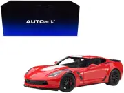 2017 Chevrolet Corvette C7 Grand Sport Red & White Stripe 1/18 by Autoart