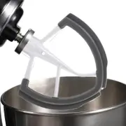 6Qt Stand Mixer Flexible Edge Whisk Paddle Silver Gray