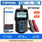 Car Battery Tester Charging Cranking Tester 2 in 1 TOPDON BT100W 12V Bluetooth