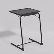 Adjustable Sofa TV Tray Table - TV Dinner Tray On Bed and Sofa, Computer Desk for Bed Use Comfortable Folding Table with 6 Height and 3 Tilt Angle Adjustments Two Colors