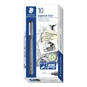 STAEDTLER 308 02-9 Pigment Liner Fineliner Pen for Writing & Technical Drawing -