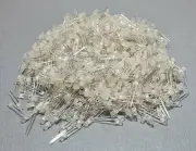 1000Pcs 3mm Blue Round LED Diffused WHITE LENS