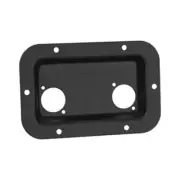 Adam Hall Steel Disk for 2 X Universal D-Type Jacks XLR Black 090014