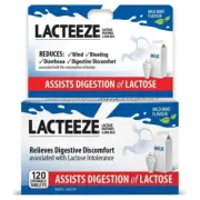 Lacteeze 120 Tablets - Assists Digestion of Lactose. Reduce Digestive Discomfort