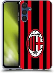 Head Case Designs Officially Licensed AC Milan Home 2021/22 Crest Kit Soft Gel Case Compatible with Samsung Galaxy A15