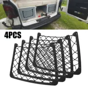 4PCS Car Storage Net Elastic Net Cargo Mesh Nets Car Caravan Bus Camping Vehicle