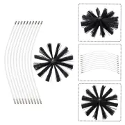 Chimney Cleaning Brush Rod Rotary Sweep System Fireplace Dryer Set Accessories