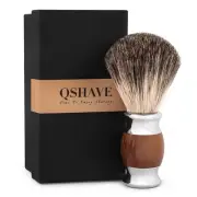 100% Best Original Pure Badger Hair Shaving Brush Handmade. Faux Agate Handle...