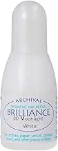 Tsukineko Brilliance Pigment Ink Bottle Refill, 080 Moonlight white