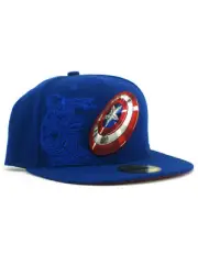 New Era Captain America 59fifty Custom Fitted Hat Size 7 1/4 Winter Soldier NWT