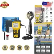 Versatile Airflow Meter: Handheld Anemometer with Backlight & Data Storage