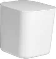 JOINPAYA 1 Pc Desktop Trash Can Trash Bin with Lid Trash Cans with Lids Small Countertop Trash Can Garbage Can Storage Container Clamshell Household White Plastic Storage Bucket