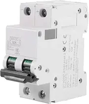 Miniature Circuit Breaker Low-Voltage 1PCS DC 2P DC Circuit Breaker for Short Circuit Overload (32A)