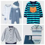 Carter’s New Cat & Jack Cloud Island 9pc Lot Bundle Bodysuit Blue Outfit 0-3 M
