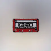 Cassette Patch - Iron On Badge Embroidered Motif - Tape Retro Old School #281