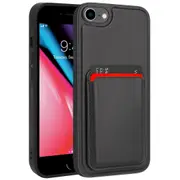 ZUSLAB iPhone 7 Case, Magnetic Detachable Card Holder Wallet Shockproof Heavy Duty Protective Cover for Apple (2016) - Black