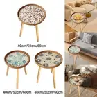 Side Table with Shell Inlays End Table Easy to Use Home Decoration Coffee Table