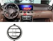 W213 Car Rear Air Conditioner Vent Grille Outlet Cover Compatible for Benz E Class 2015-2023 E200 E230 E300 E63 AMG 2138309501(Middle No.2)