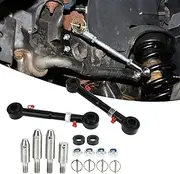 SustVita Front Swaybar Quicker Disconnect System, Adjustable Front Sway Bar Links for 2.5in - 6in Lifts, Stainless Steel Swaybar Link Kit Compatible with JK JKS 2007‑2018