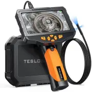 Triple Lens Borescope Inspection Camera, Professional Endoscope with Light, D...