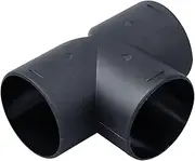 Duct Hose Connector, Resistant PVC T-shaped Round Pipe Fitting, 60mm/75mm Dryer Vent Hose Connector, 3-Way Duct Connector for Eberspächer and Air Auxiliary Heater