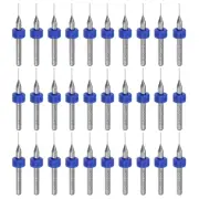 30pcs 0.4mm Tungsten Carbide CNC Engraving Print Circuit Board PCB Drill Bits