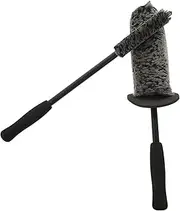 DRESSOOS 2 pcs Long Handle Car Wheel Rim Brush Ergonomic Car Detailing Rim Cleaner Lightweight Dense Bristles for Efficient Cleaning