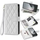 For Samsung Galaxy Z Fold 6/5/4/3 Leather Shockproof Hinge Protective Case Cover