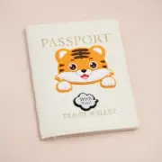 Cute Tiger Kids Adult Passport Cover Travel Holder Wallet Protector Case