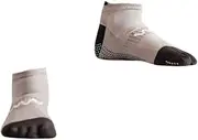 [Spacer Mobility] Grip Toe Socks All Day Stride, Non-Slip Finger Socks for Pilates, Yoga, Gym, Unisex - Black and Grey - Size US M 5-7.5 US W 6-8.5 - Small, Black, Gray