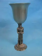 Vintage 1985 Iris K. Dopita Studios Pewter King Goblet 43/300 - Free Ship