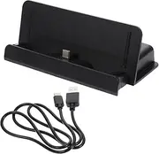 ARTIBETTER Main Base Charger Charging Base Charger Portable Desktop Stand Charging Dock Desktop Stand Handles Handle Gamepad Holder Abs Black