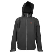 Spika Men's Black Soft Shell Jacket Hunting Jacket S - 5XL Fleece Lining