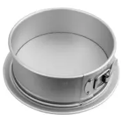 Bakemaster Anodised Aluminium 22cm Springform Pan Oven Baking Round Mould Silver