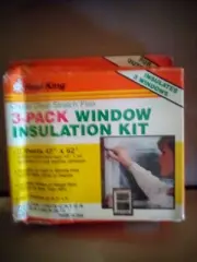 Frost King 42" x 62" inch Indoor Window Film Insulation Shrink Kit 3 Pcs V73/3