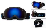 Cloud 9 - Kids Snow Ski Goggles Anti-Fog Snowboarding Boys Black Flash Lens