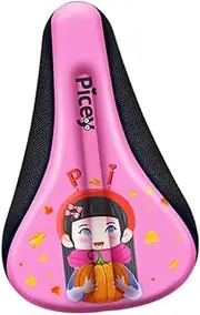 Frediuo Kids Bike Seat Cushion Cover Protection Silicone Soft for Boys Girls Memory Foam Cycling Accessories Child Bike Seat Cover