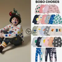 在飛比找ETMall東森購物網優惠-芽芽寶貝BOBO CHOSES 23AW兒童中性印花打底衣長