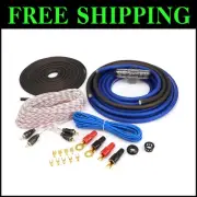 KCA Complete 4 Gauge Wiring Kit for Subwoofer & Amplifier – Ultra-Flex Blue