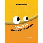 MATHS GRID BOOK: 1CM SIZE GRAPH PAPER ( 100 PAGES ): 1CM GRID MATHS NOTEBOOK