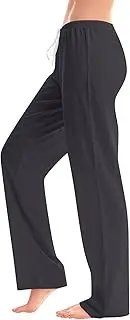 Womens Work Bottoms Wide Leg Casual Pants Women Drawstring Comfy Loose Plaid Pants Loose Linen Cute Sleep Bell Bottom Pajama Pants